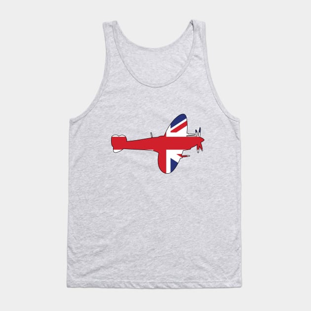 Spitfire (Union Flag) Tank Top by Wayne Brant Images